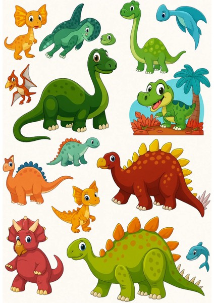 60 Çıkartmalı Sticker Kitabı –eğitici Etkinlik Kitabı (Dinazorlar - Ormanlar) - 2'li