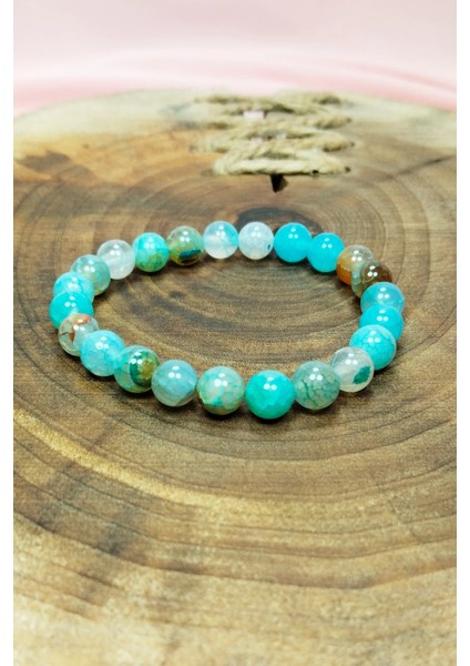 Akuamarin Doğal Taş Bileklik Kutulu fiyatları