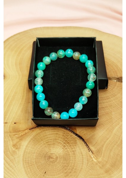 Akuamarin Doğal Taş Bileklik Kutulu fırsatları