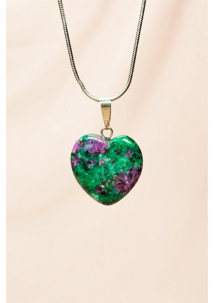 Azurit Doğal Taşı Zincirli El Yapımı Kolye Uç: 2 cm Zincir: 20 cm Kutulu fırsatları