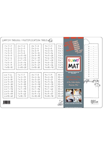 Funny Mat - Çarpım Tablosu 33,5X48CM