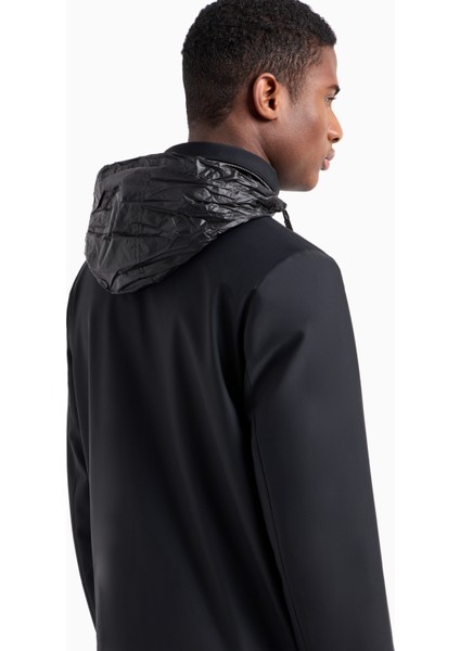 Emporio Armani Erkek Gizli Kapüşonlu Mont