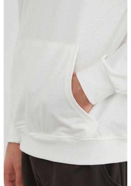 Look Beautıful Yazı Baskılı Kapüşonlu Sweatshirt