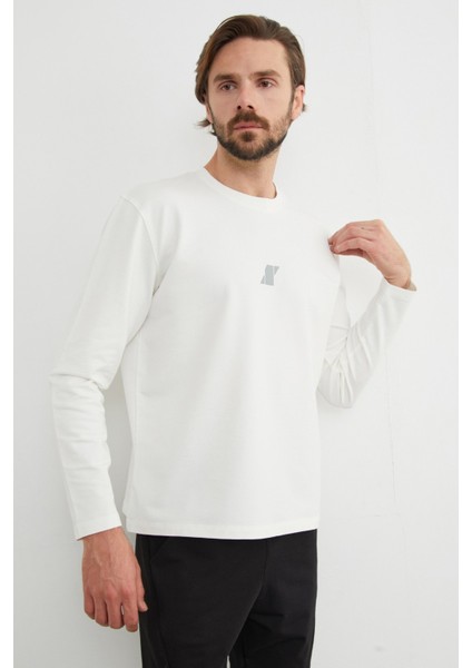 Baskılı Bisiklet Yaka Sweatshirt fırsatları