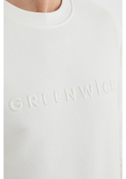 Greenwich Yazı Nakışlı Bisiklet Yaka Sweatshirt fiyatları