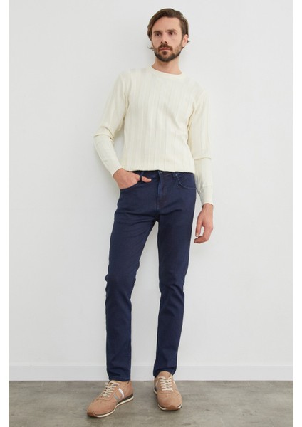 Fermuarlı Regular Fit Jean