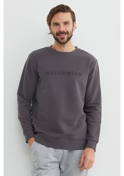 Greenwich Yazı Nakışlı Bisiklet Yaka Sweatshirt fiyatları