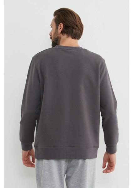 Greenwich Yazı Nakışlı Bisiklet Yaka Sweatshirt