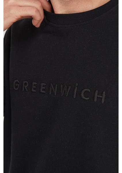 Greenwich Yazı Nakışlı Bisiklet Yaka Sweatshirt fırsatları