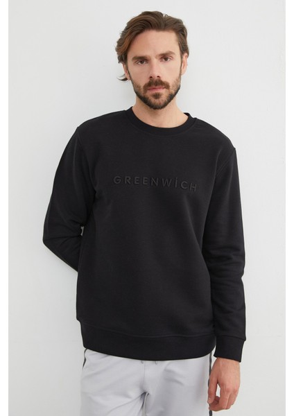 Greenwich Yazı Nakışlı Bisiklet Yaka Sweatshirt indirimleri