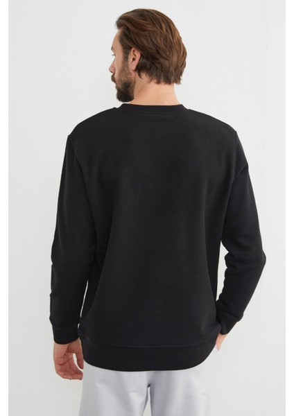 Greenwich Yazı Nakışlı Bisiklet Yaka Sweatshirt