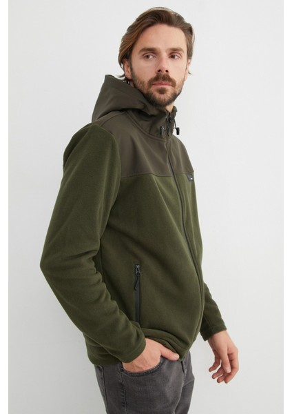 Armalı Kapüşonlu Fermuarlı Polar Ceket fiyatları