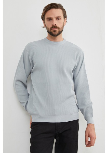 Basic Bisiklet Yaka Triko Kazak