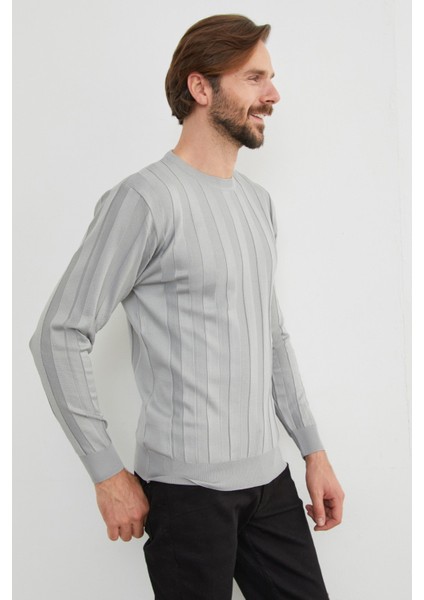 Şeritli Bisiklet Yaka Ince Triko Kazak fırsatları