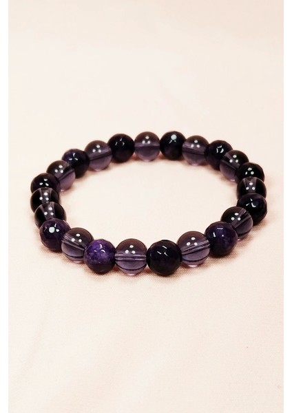 Ametist Doğal Taş Bileklik Kutulu