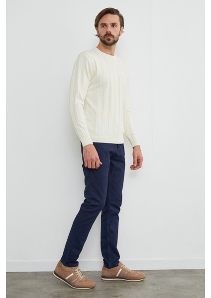 Şeritli Bisiklet Yaka Ince Triko Kazak fırsatları