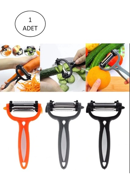 Renkli Saplı 3 Başlı Çelik Soyacak - Soyucu fiyatları