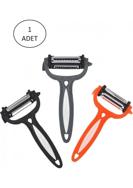 Renkli Saplı 3 Başlı Çelik Soyacak - Soyucu fırsatları