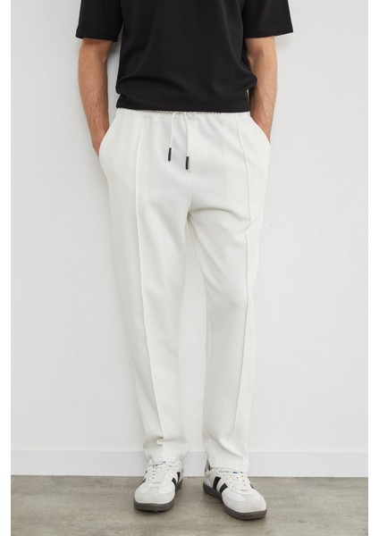 Beli Bağlamalı Çimalı Jogger Pantolon