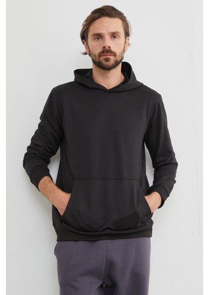 Mountaın Range Yazı Baskılı Kapüşonlu Sweatshirt fırsatları