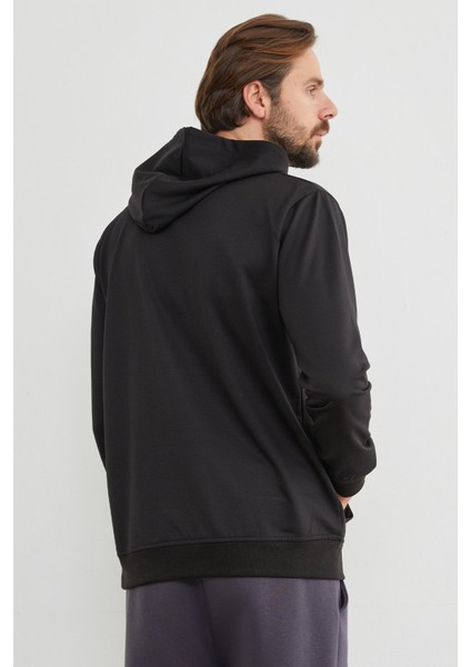 Mountaın Range Yazı Baskılı Kapüşonlu Sweatshirt