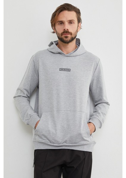 Look Beautıful Yazı Baskılı Kapüşonlu Sweatshirt indirimleri