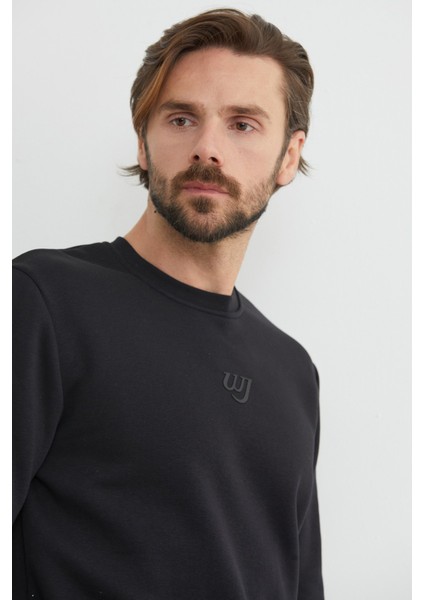 3 Iplik Baskılı Bisiklet Yaka Sweatshirt modelleri