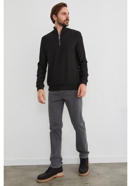 Fitilli Yarım Fermuarlı Sweatshirt fırsatları