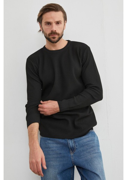 Basic Bisiklet Yaka Örgü Triko Kazak indirimleri