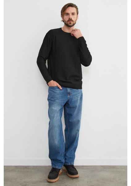 Basic Bisiklet Yaka Triko Kazak modelleri