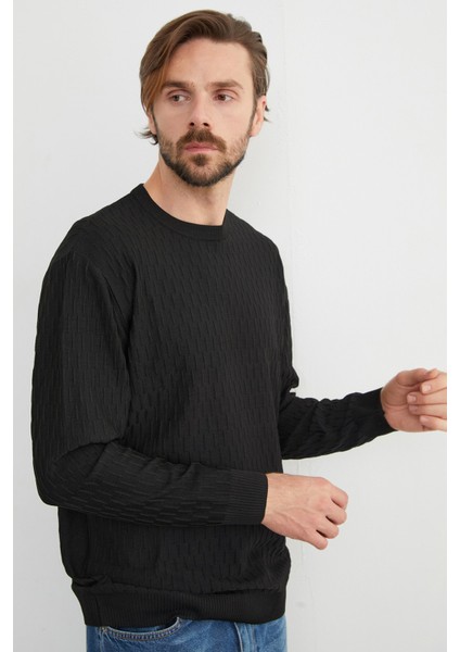 Basic Bisiklet Yaka Triko Kazak indirimleri