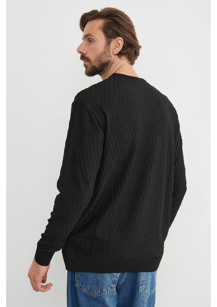 Basic Bisiklet Yaka Triko Kazak