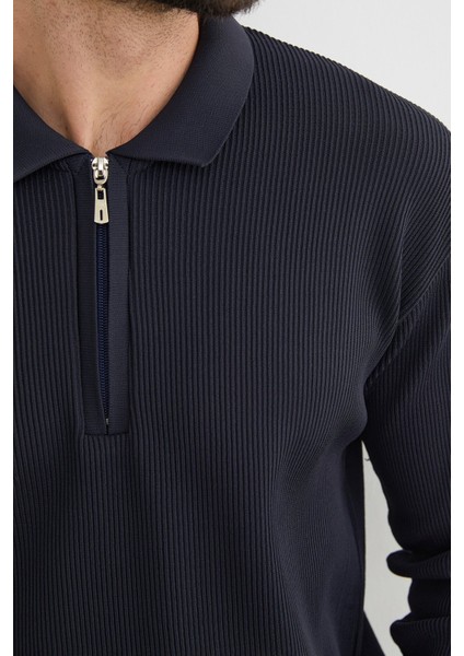 Fitilli Yarım Fermuarlı Triko Kazak fırsatları