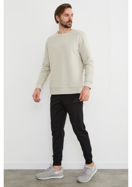 Greenwich Yazı Nakışlı Bisiklet Yaka Sweatshirt modelleri