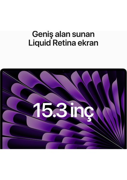 MacBook Air (15 Inç, M2, 2023) Apple M2 8 Cpu 10 Gpu 8 GB Ram 256 GB SSD Uzay Grisi MQKP3TU/A indirimleri