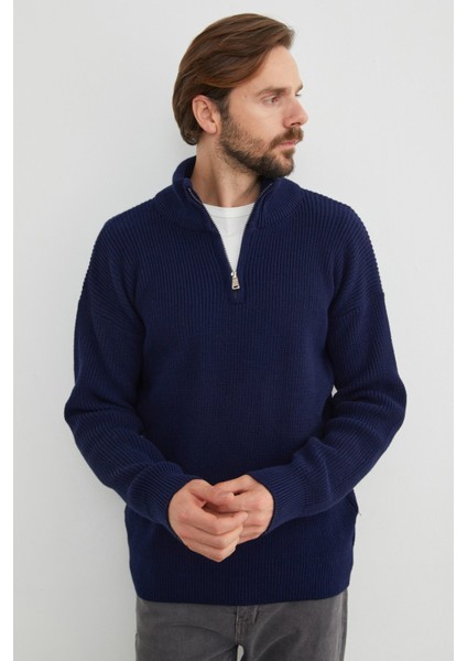 Yarım Fermuarlı Dik Yaka Kazak fiyatları