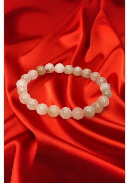 Pembe Kuvars Doğal Taş Bileklik Kutulu fırsatları