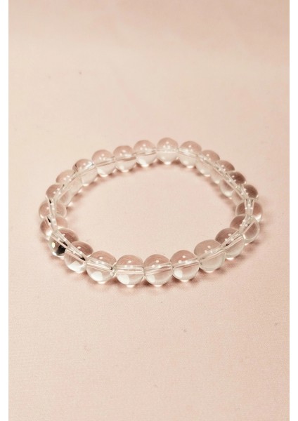 Kuvars Doğal Taş Bileklik Kutulu