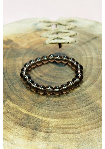 Dumanlı Kuvars Doğal Taş Bileklik Kutulu fiyatları