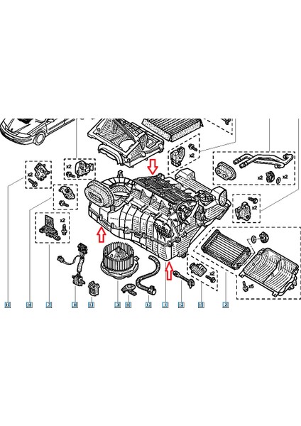 Renault Evaparator Laguna Iı Kalorıfer Kutu Komple