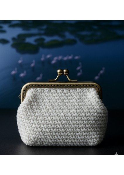 El Örgüsü Makrome Klipsli Cüzdan