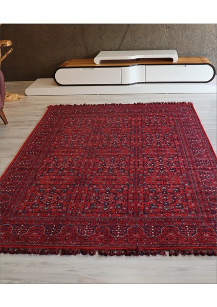 Afgan Kırmızı Salon Halısı Arte Etnik Kilim Yıkanabilir Mutfak Halısı Kaymaz Taban Dekoratif Halı Örgü Saçaklı Yatak Odası fiyatları
