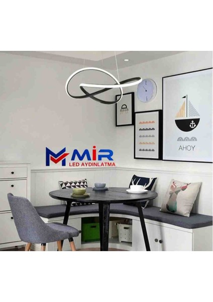 Modern LED Avize – 3 Renk Işık Modu (Gün Işığı / Beyaz / Sarı) – Uzaktan Kumandalı, Enerji Tasarruflu, 2 Yıl Garantili fırsatları
