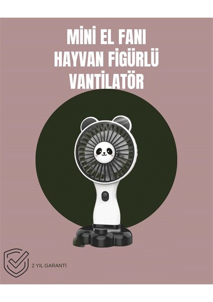 Hayvan Figürlü Mini El Fanı – USB Şarjlı Sessiz Vantilatör fiyatları
