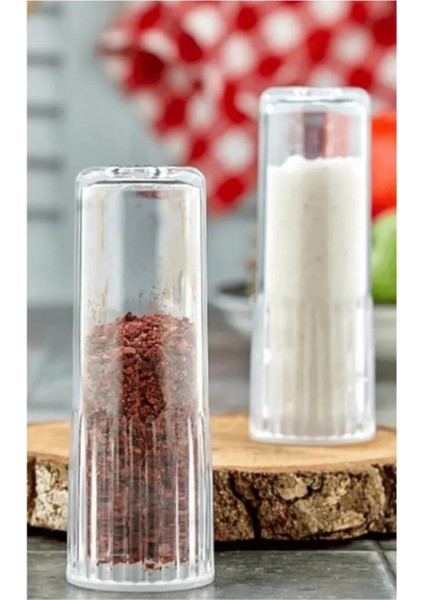 2'li Mika Kristal Tuzluk Biberlik Şefaf -AMS-033 fiyatları