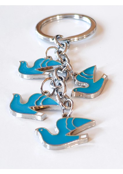 Kanat Çırpan Mavi Güvercilerden Metal Anahtarlık fiyatları