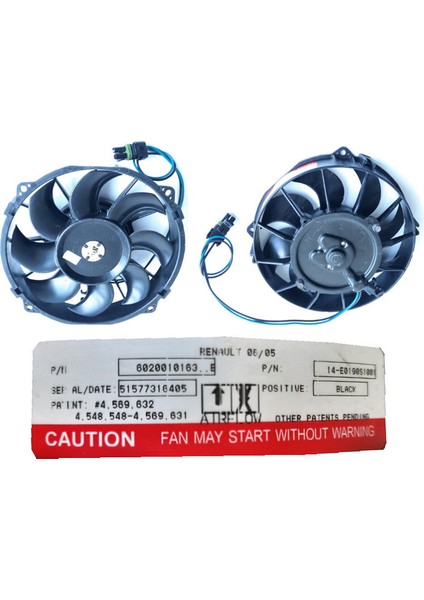 Renault Clıo 2 Iı V6 Rs Sport Fan Motoru Komple Arka Yan