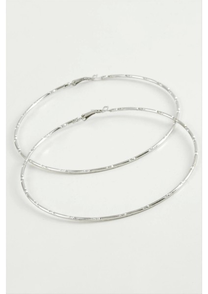 Noktalı Metal Halka Küpe 8-9-10 cm