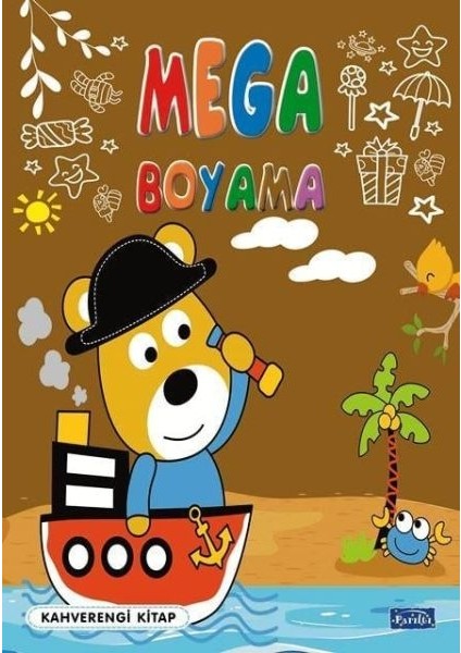 Mega Boyama Kahverengi Kitap