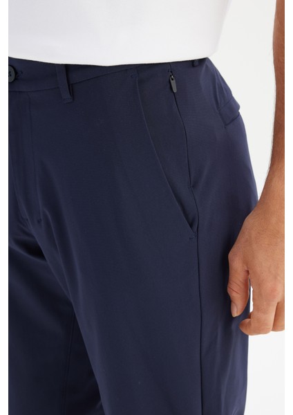 Regular Fit Normal Kesim Dar Paça Yan Cep Detaylı Lacivert Pantolon fırsatları